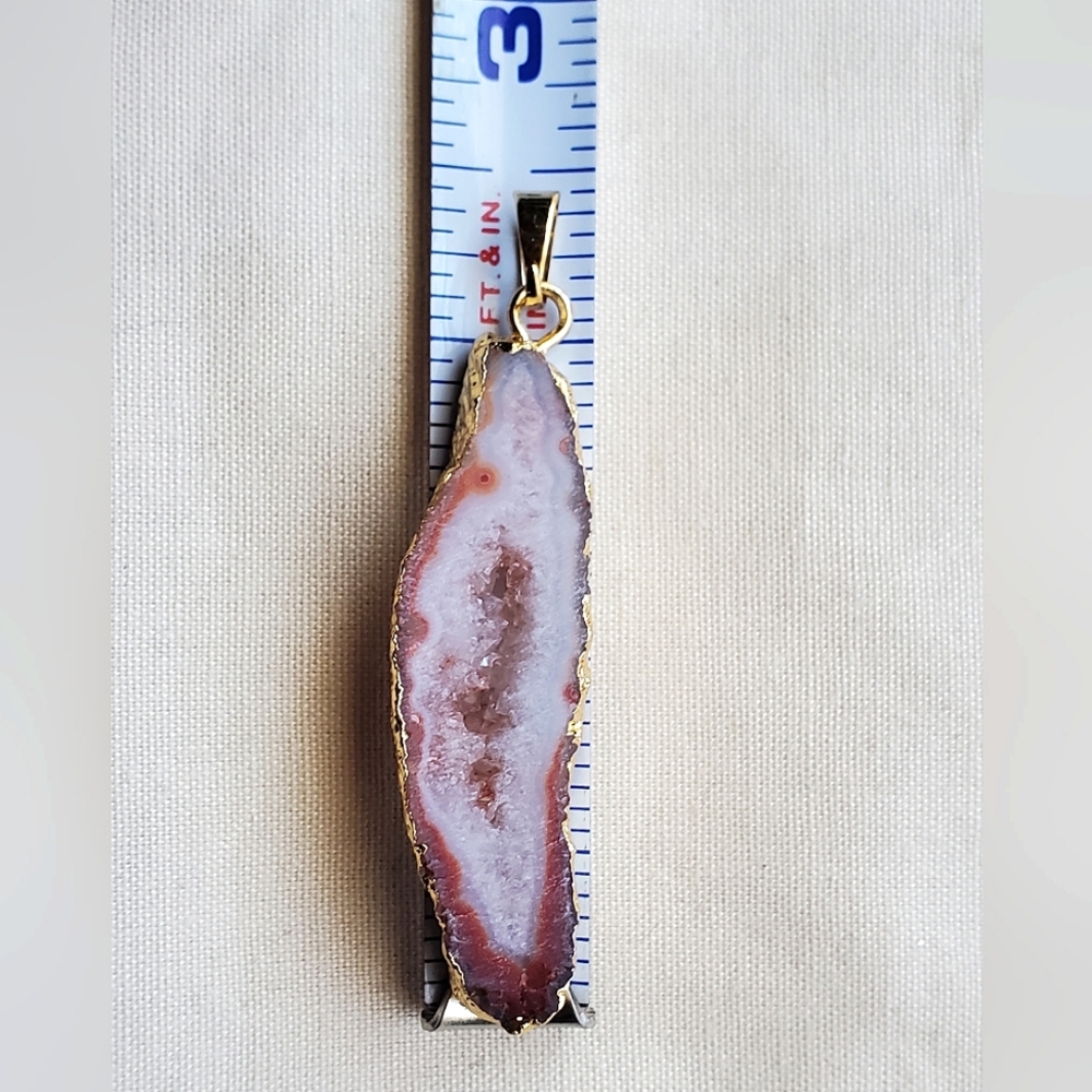Geode Slice Pendant - Picture 7 of 8